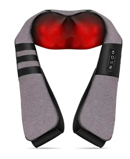 Heated Ergonomic Massager – Shawl-Style with Kneading Relief