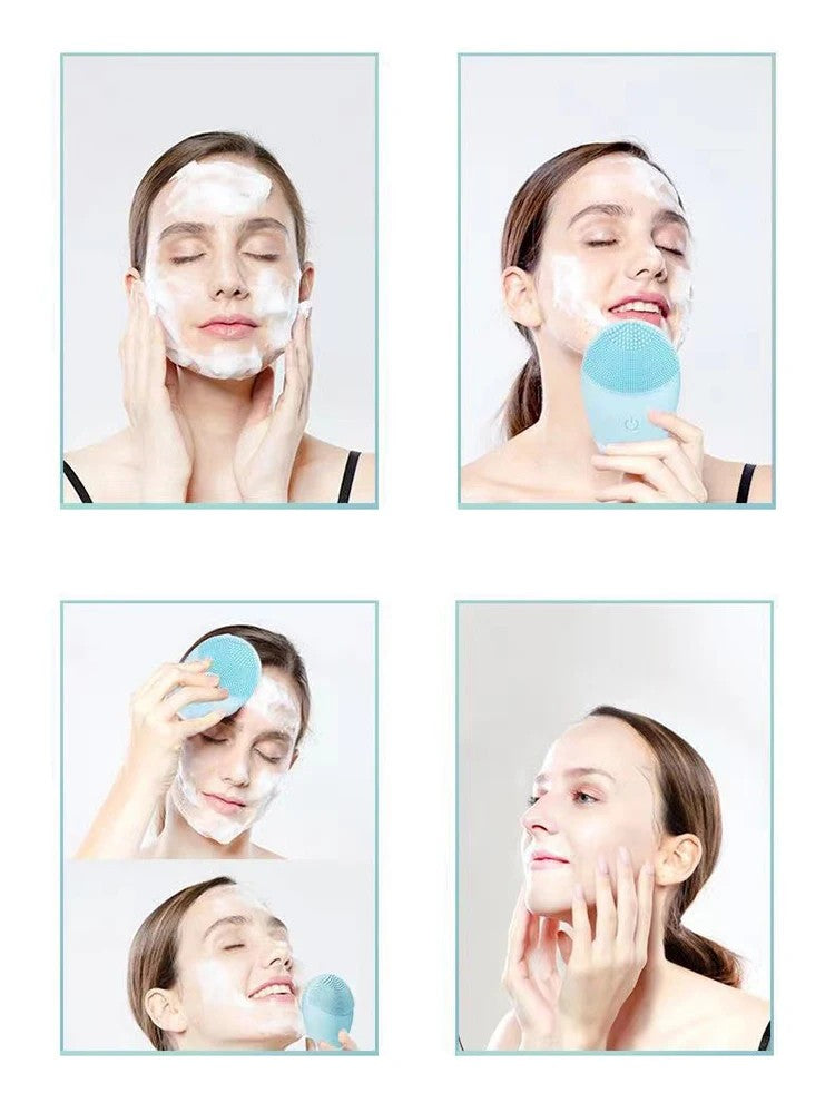 Waterproof Electric Silicone Facial Cleansing Brush