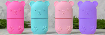 Bear-Shaped Reusable Ice Face Roller – Silicone Skin Cooling Tool