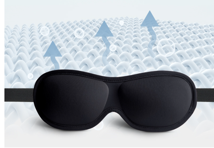 Bozzi SleepFree 3D Eye Mask – Memory Foam Travel Comfort
