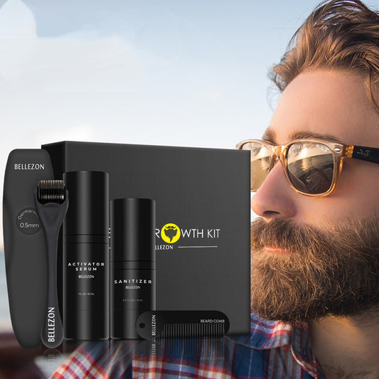 Beard Growth Kit – Serum and Grooming Essentials for Fuller Facial Hair