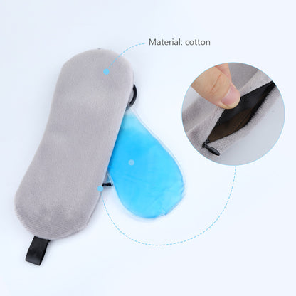 Blackout Sleep Mask with Hot and Cold Compress – Soft Cotton Eye Therapy