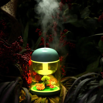 Micro Landscape Humidifier – Quiet Mist with Color-Changing Light