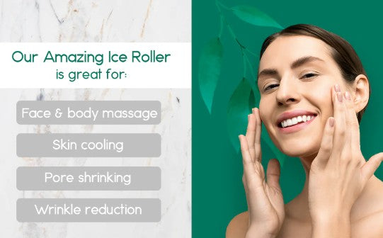 Body Massage Ice Roller – Cold Therapy for Muscles and Skin