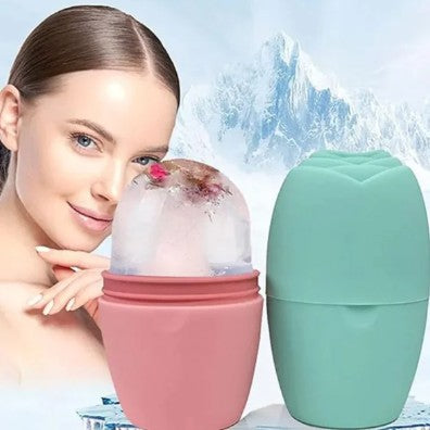 Reusable Rose Silicone Ice Face Roller