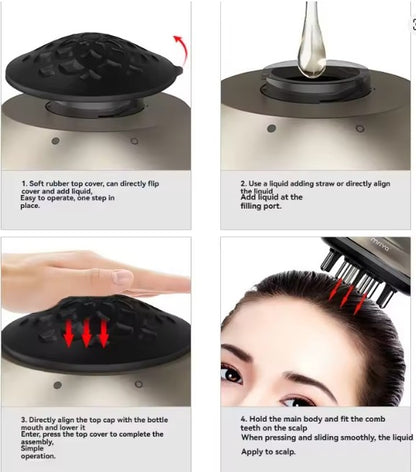 Scalp Treatment Comb – Targeted Application for Oils and Serums