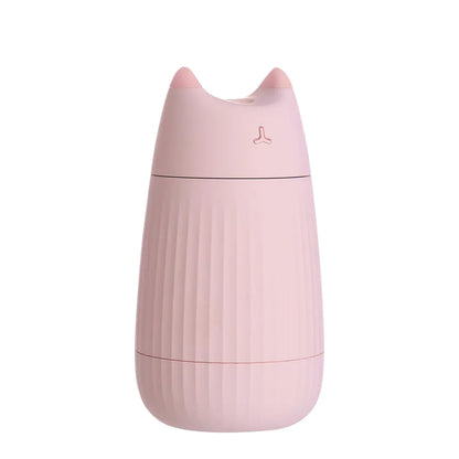 Cat Humidifier with Colorful LED Light – Compact Mist for Calm Spaces
