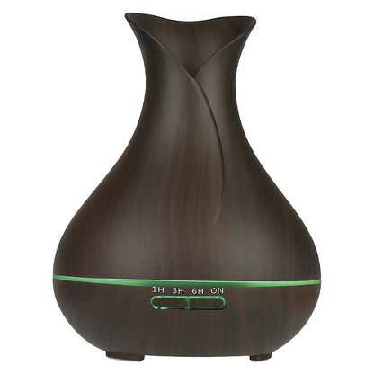 Wood Grain Aromatherapy Diffuser – Humidifier & Essential Oil Mist