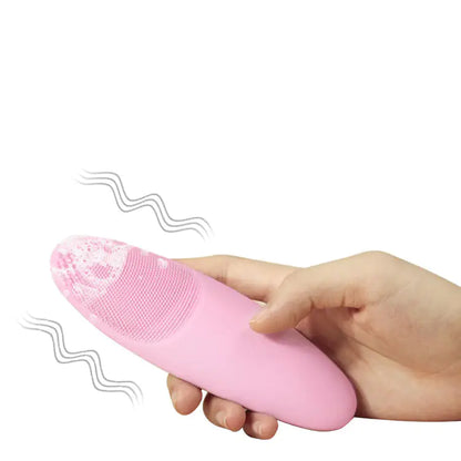 Wireless Heated Facial Cleansing Brush – Silicone & Rechargeable