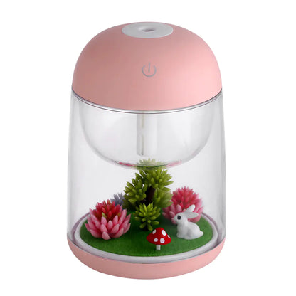 Micro Landscape Humidifier – Quiet Mist with Color-Changing Light