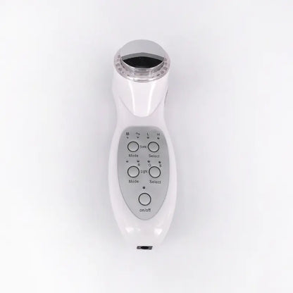 Ultrasonic Facial Cleansing Device with Color Light Therapy